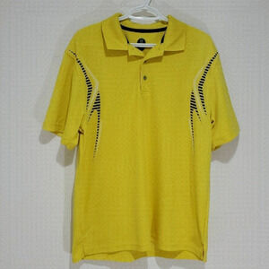 PGA Tour pro series large yellow short sleeve polo shirt